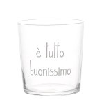 Set 6 Bicchieri acqua "E' tutto buonissimo"